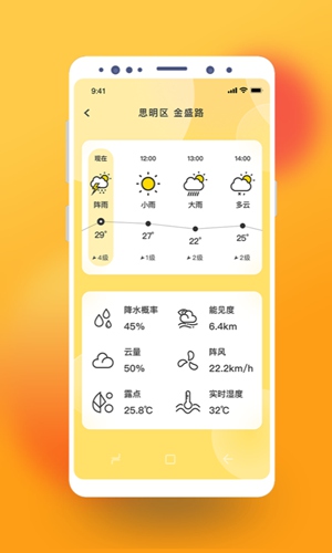 极简桌面天气app
